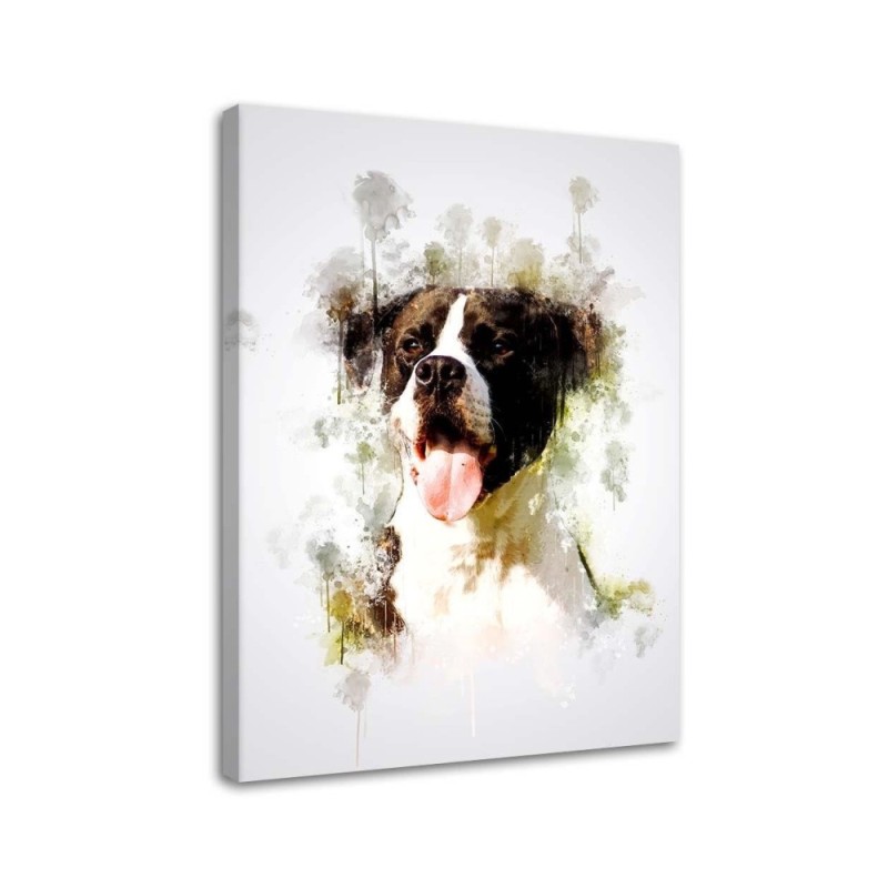 Dog - Canvas painting for a room, hallway for the wall | FEEBY