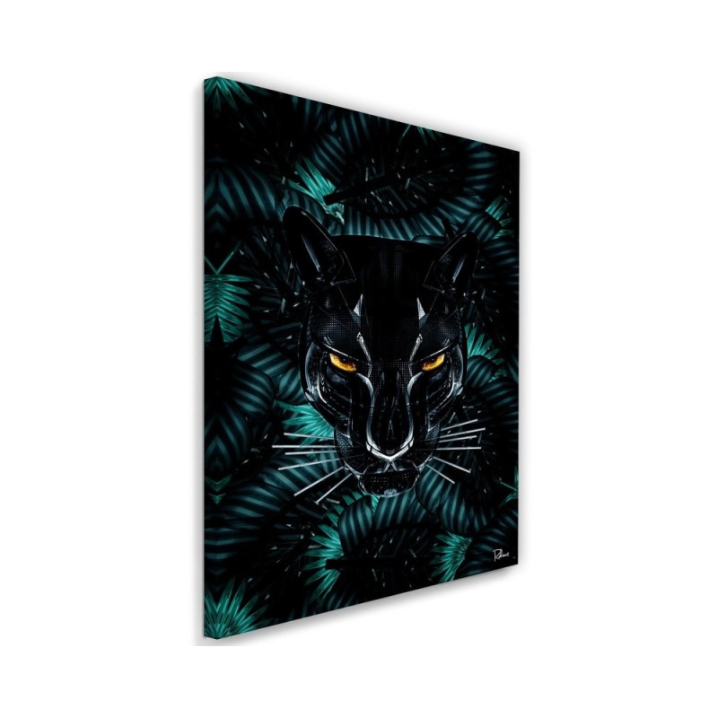 Panther - painting for living room on canvas Rubiant | FEEBY