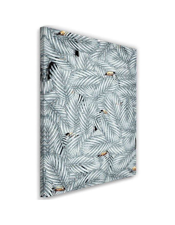 Toucan parrot - Canvas painting for living room on the wall Rubiant | FEEBY