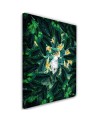 Canvas painting Diamond parrot in leaves | FEEBY