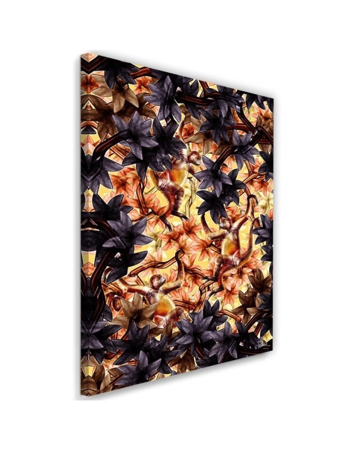 Monkeys - Canvas paintings for living room wall Rubiant | FEEBY