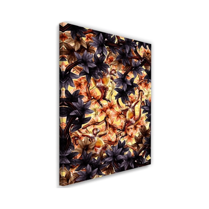 Monkeys - Canvas paintings for living room wall Rubiant | FEEBY