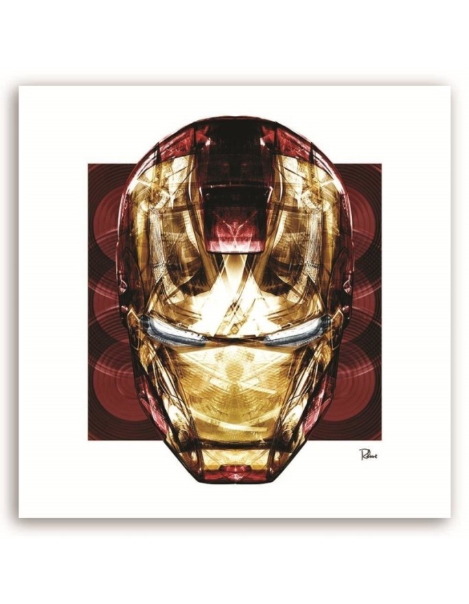 Iron Man's head wall art painting Rubiant digital art | FEEBY