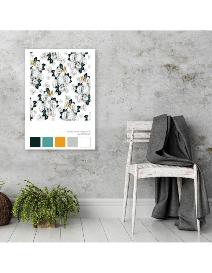 Exotics Rubiant canvas painting for living room | FEEBY