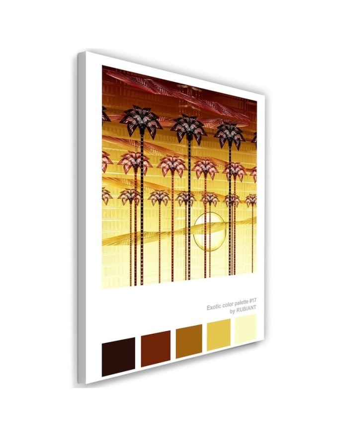 Modern painting for wall Tropical patterns Rubiant | FEEBY