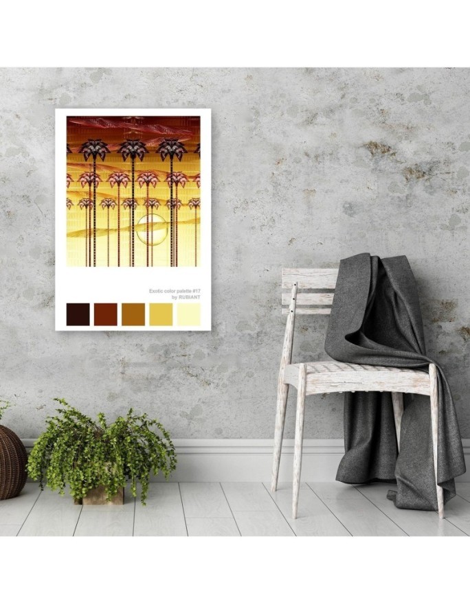 Modern painting for wall Tropical patterns Rubiant | FEEBY