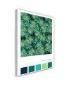 Tropical leaves wall art painting for kitchen Rubiant | FEEBY