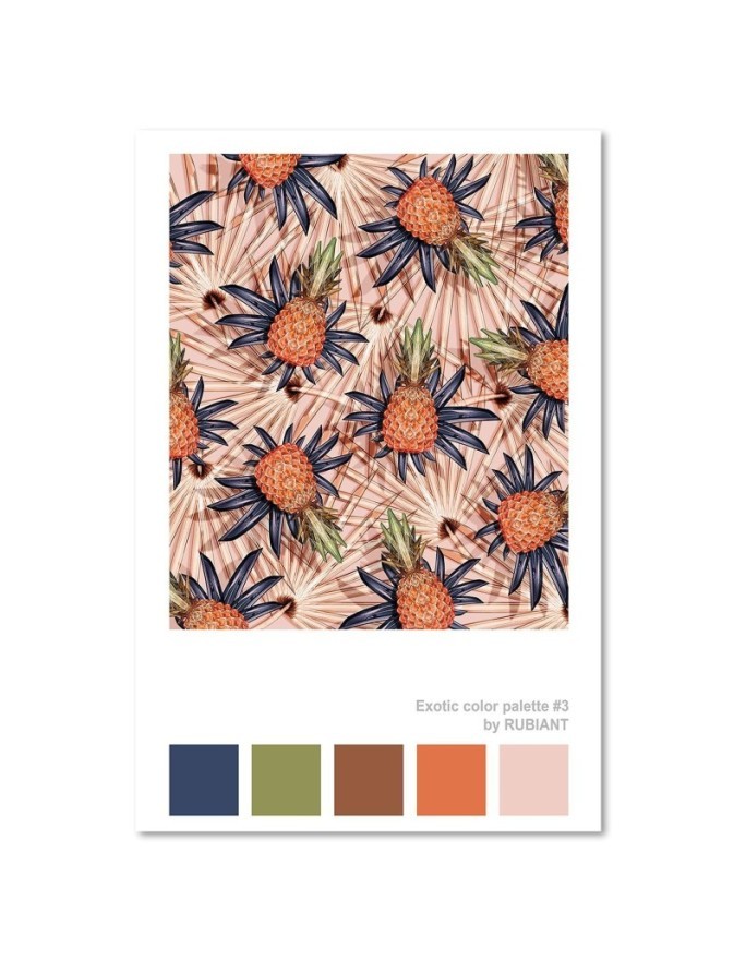 Canvas painting Oranges on leaves for dining room | FEEBY