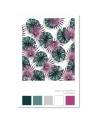 Wall art painting for living room Colourful leaves Rubiant | FEEBY