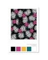 Modern wall art painting Pink flowers Rubiant | FEEBY