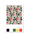 Canvas painting Grapefruit and white flowers Rubiant | FEEBY
