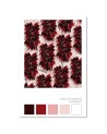 Red tropical flowers Canvas painting for living room wall | FEEBY