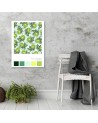 Limes - Canvas painting for kitchen exotic colour Rubiant | FEEBY