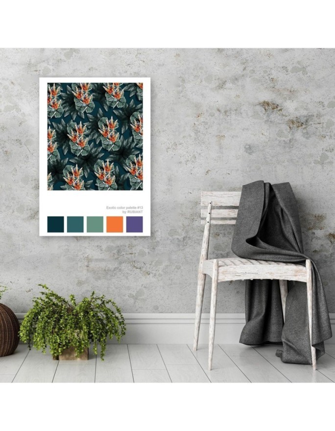Water lilies - wall art paintings for living room Rubiant | FEEBY