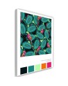 Canvas prints printed on canvas Parrots in exotic leaves | FEEBY