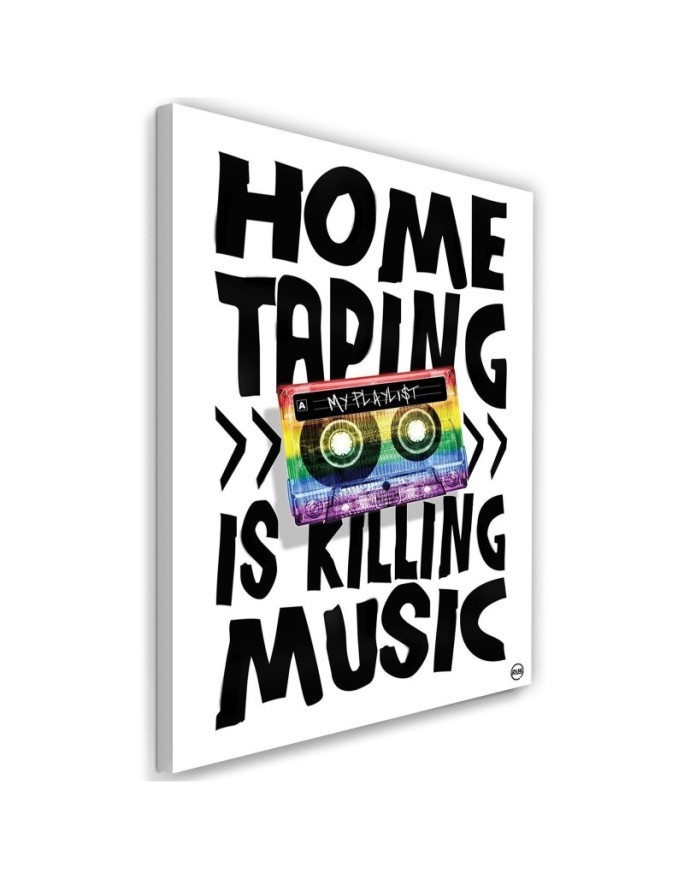 Canvas prints for teenager's room Inscription and colourful retro cassette | FEEBY