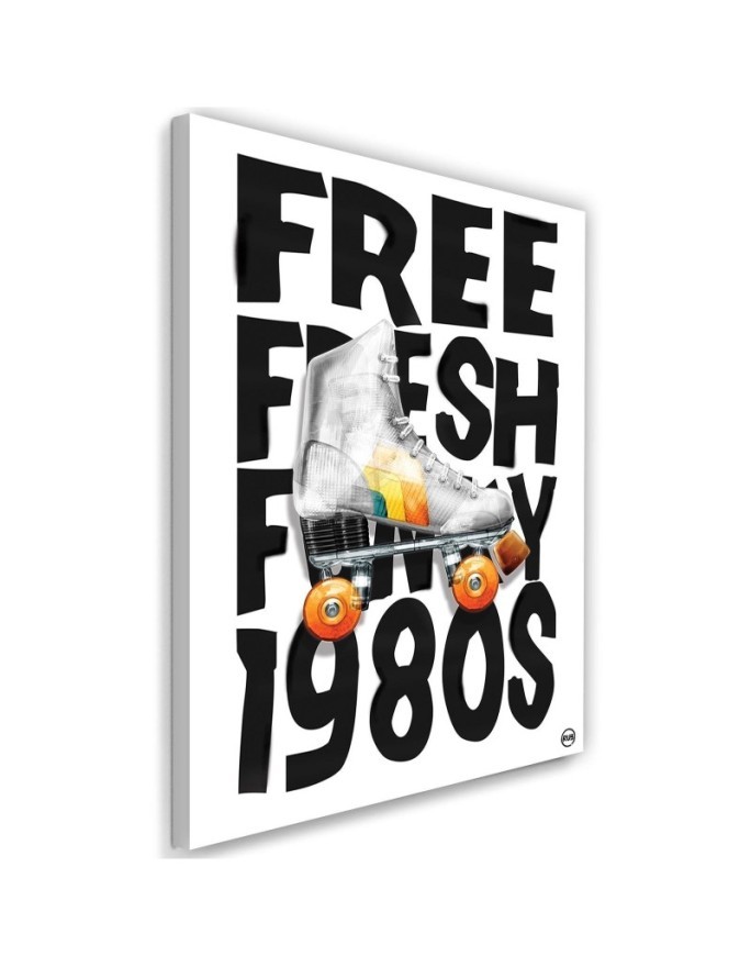 Canvas prints for a teenager's room Inscription and roller skates Rubiant | FEEBY