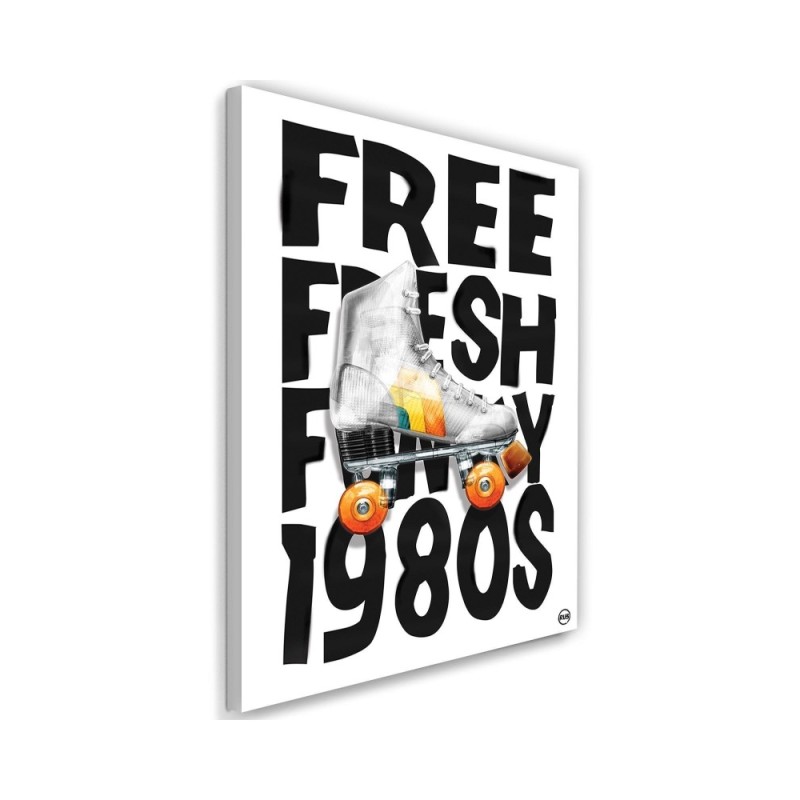 Canvas prints for a teenager's room Inscription and roller skates Rubiant | FEEBY