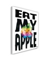 Modern painting for Kids room Inscription and colourful apple | FEEBY