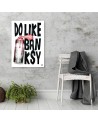 Wall art painting Banksy lettering and spray paint Rubiant | FEEBY