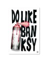 Wall art painting Banksy lettering and spray paint Rubiant | FEEBY