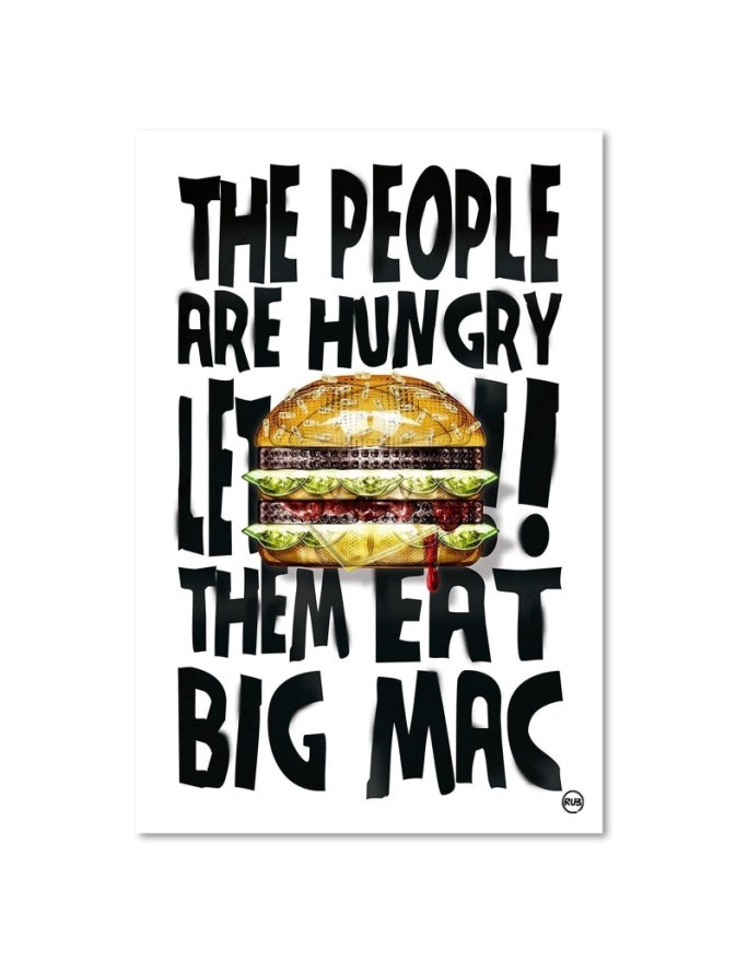 Big Mac hamburger youth Canvas painting Rubiant | FEEBY