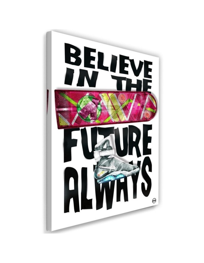Canvas painting Future lettering for teenager's room | FEEBY