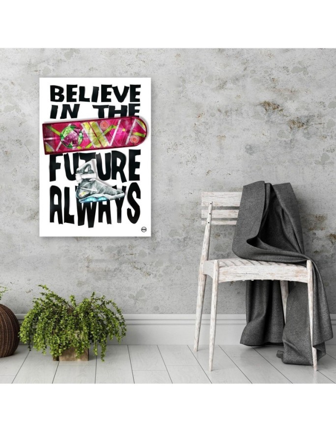 Canvas painting Future lettering for teenager's room | FEEBY