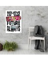 Canvas painting Future lettering for teenager's room | FEEBY