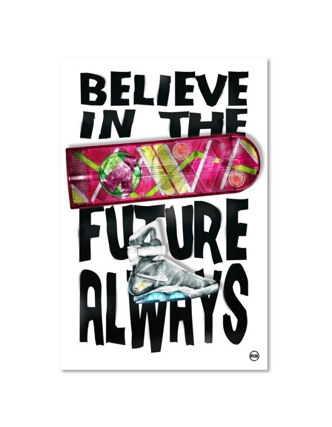 Canvas painting Future lettering for teenager's room | FEEBY