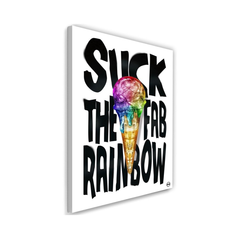 Canvas prints for teen room Caption and colourful ice cream Rubiant | FEEBY