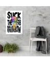 Canvas prints for teen room Caption and colourful ice cream Rubiant | FEEBY