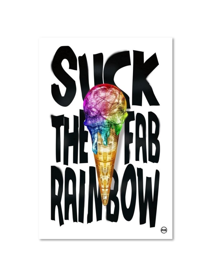 Canvas prints for teen room Caption and colourful ice cream Rubiant | FEEBY