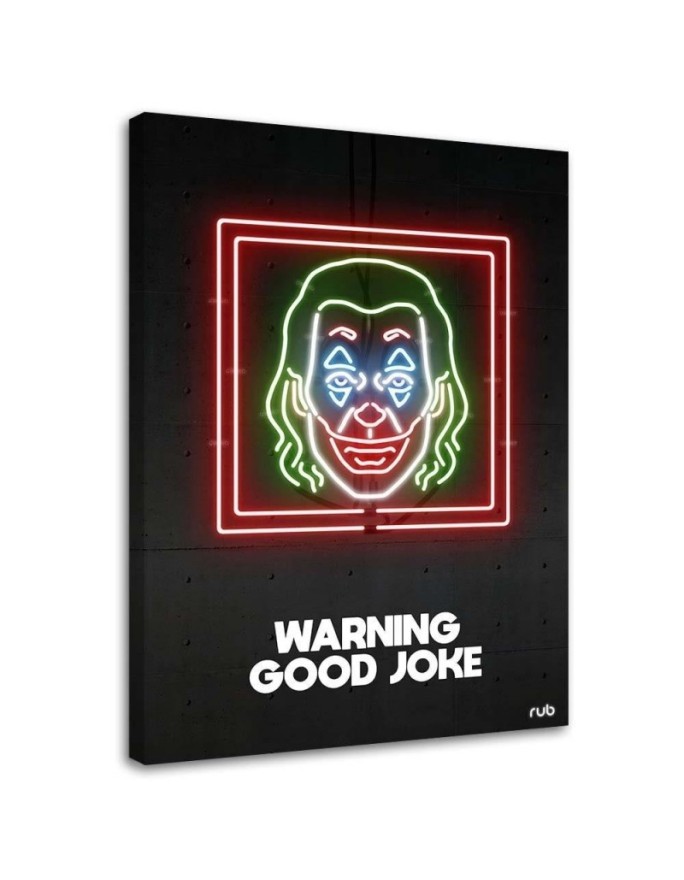 Canvas prints on canvas Joker neon- Rubiant | FEEBY