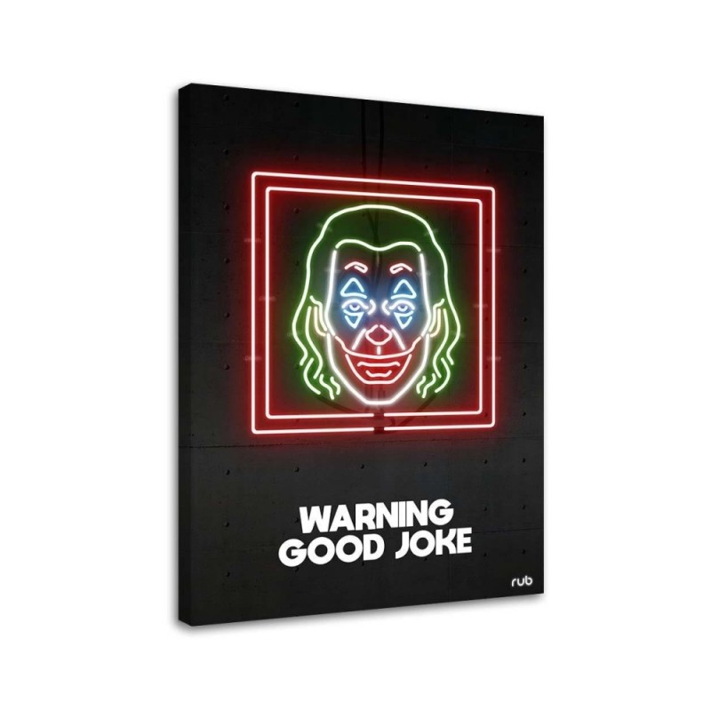 Canvas prints on canvas Joker neon- Rubiant | FEEBY