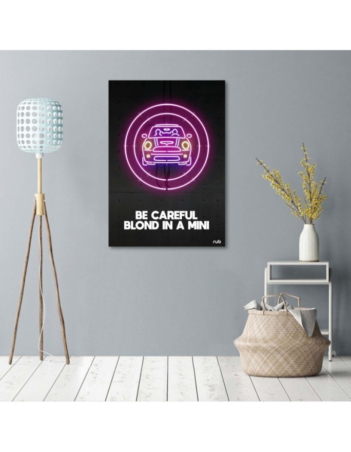 Canvas prints for a teenager Car neon Rubiant | FEEBY