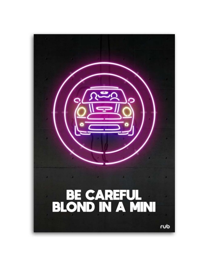 Canvas prints for a teenager Car neon Rubiant | FEEBY