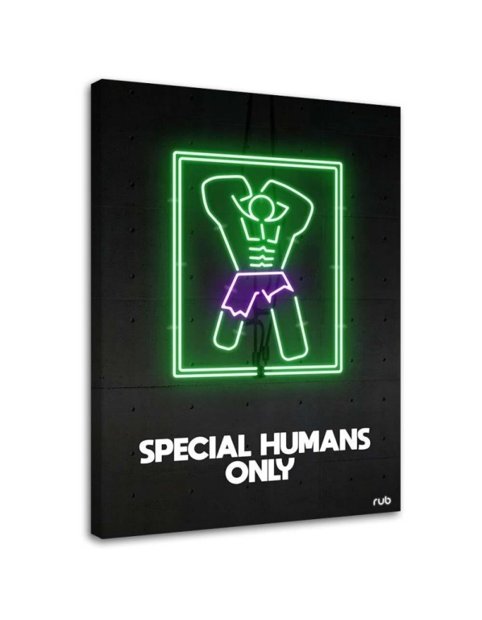 Canvas print Hulk neon -...