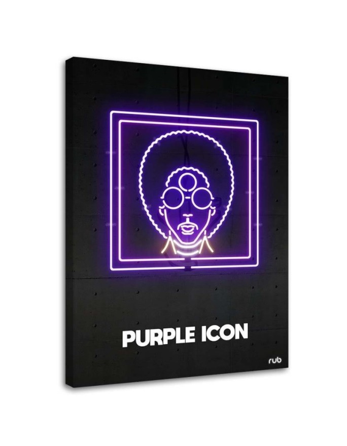 Canvas print Purple neon...