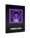 Wall art painting for youth room Purple icon neon | FEEBY
