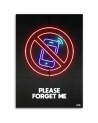Neon phone Canvas painting for hallway Rubiant | FEEBY