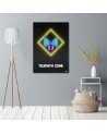 Canvas prints for office wall Telepathy neon Rubiant | FEEBY