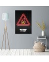 Fire neon - wall art painting for room Rubiant | FEEBY