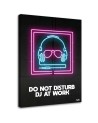 Neon headphones - wall painting for teenager's room | FEEBY