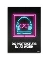 Neon headphones - wall painting for teenager's room | FEEBY