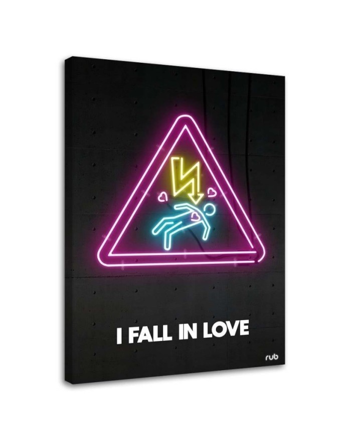 Love neon - youth wall art painting Rubiant | FEEBY
