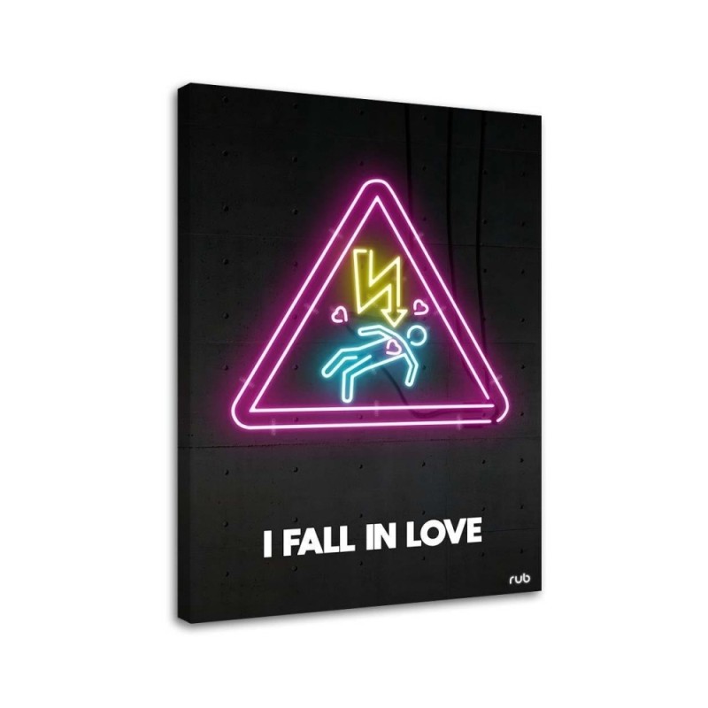 Love neon - youth wall art painting Rubiant | FEEBY
