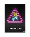Love neon - youth wall art painting Rubiant | FEEBY