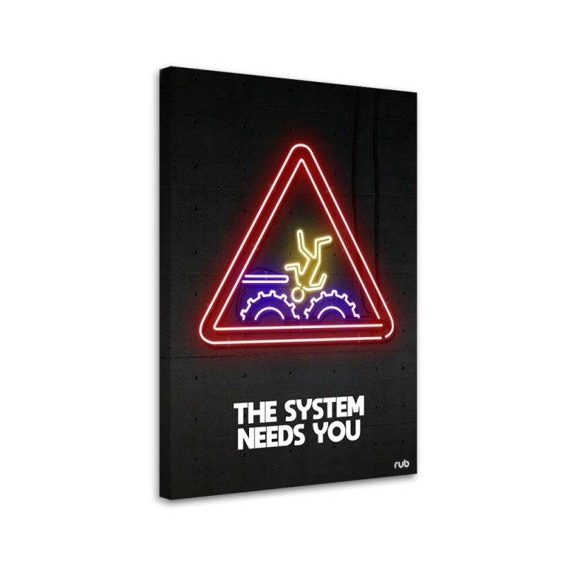 Neon youth wall art painting for room | FEEBY