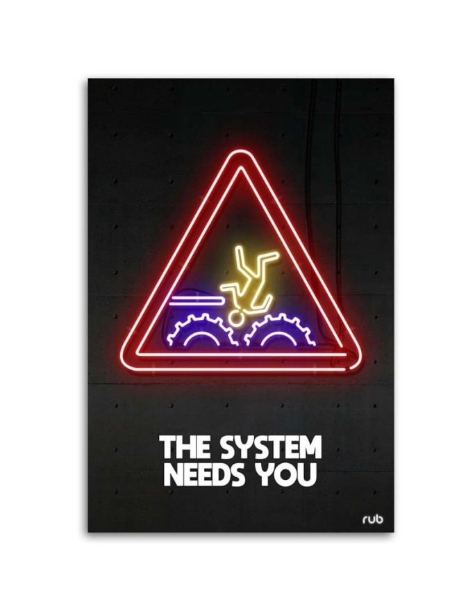 Neon youth wall art painting for room | FEEBY